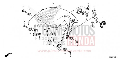 PARAFANGO ANTERIORE CBR650RAK di 2019